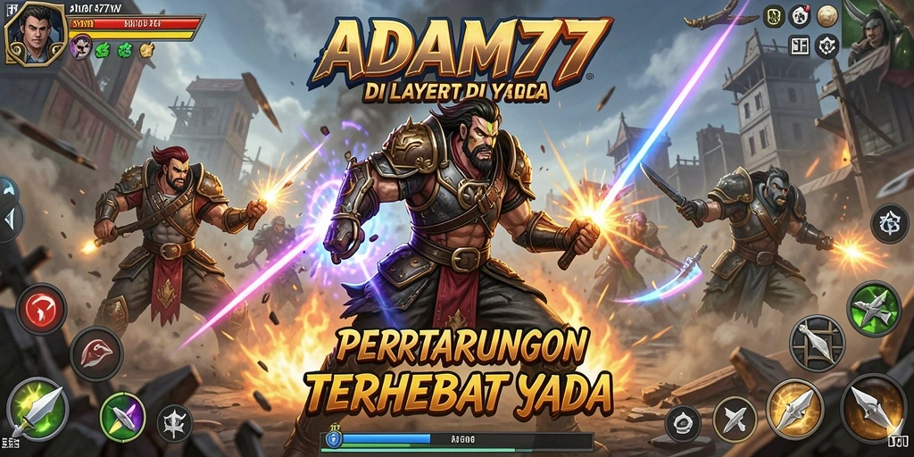 Tampilan gameplay ADAM77 yang seru dan mendebarkan.