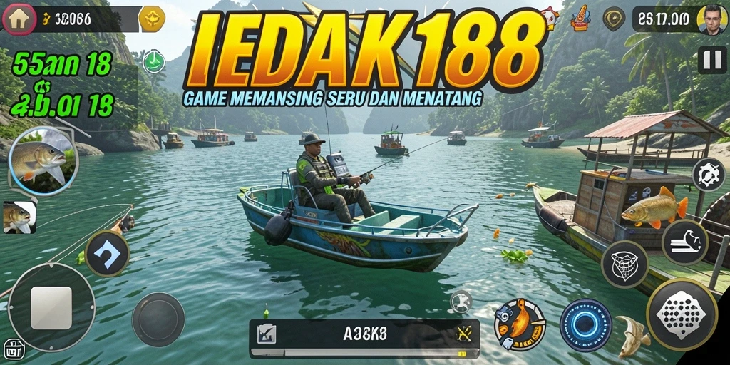 Tampilan gameplay Fishing yang menantang dan seru di LEDAK188.