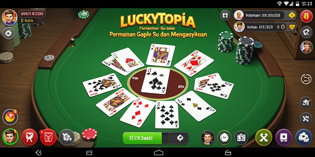 Tampilan menarik dalam gameplay Gaple yang menyenangkan.