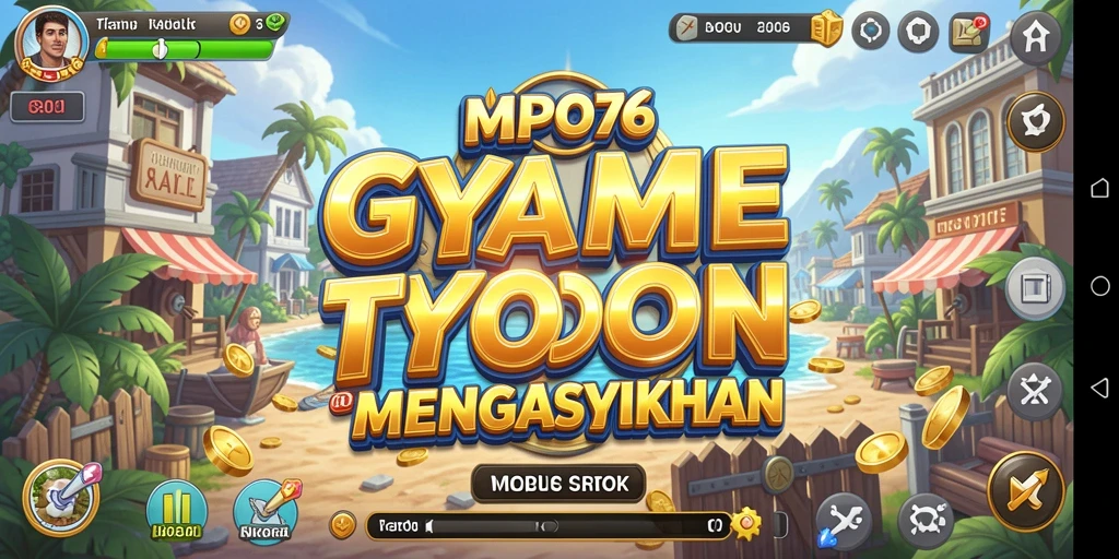 Tangkapan layar utama MPO76 menunjukkan gameplay Tycoon yang penuh strategi.
