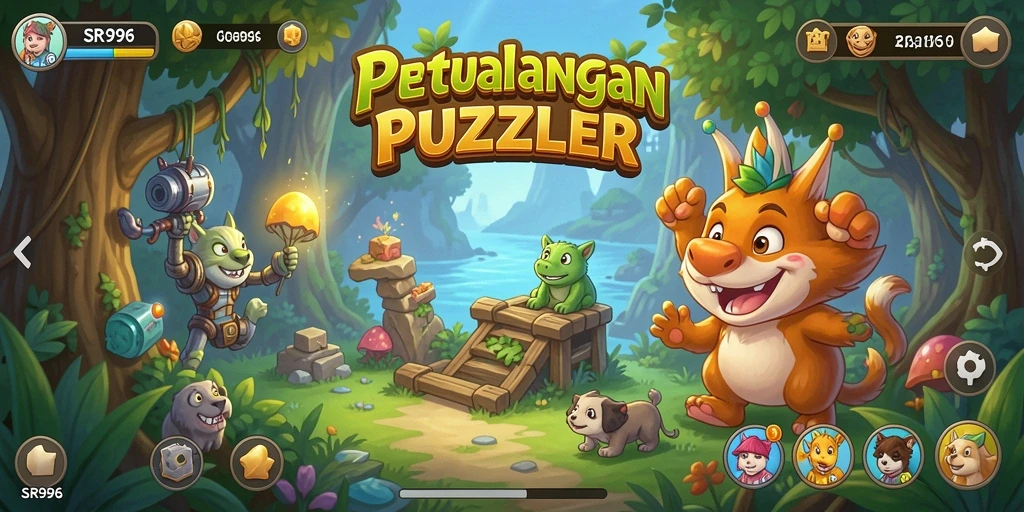 Tampak seru dari gameplay puzzle SR996 yang menantang.