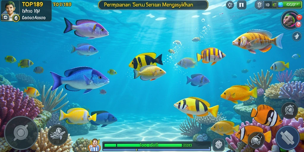 Tampilan gameplay seru Tembak Ikan di TOPI189.
