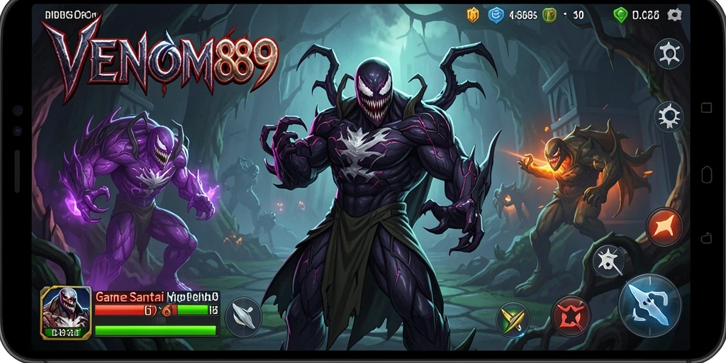 Screenshot menunjukkan gameplay seru dan menarik di VENOM889.